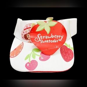 STRAWBERRY SHORTCAKE ORIGINAL LITTLE GIRL VISOR  HAT  ADJUSTABLE 2004